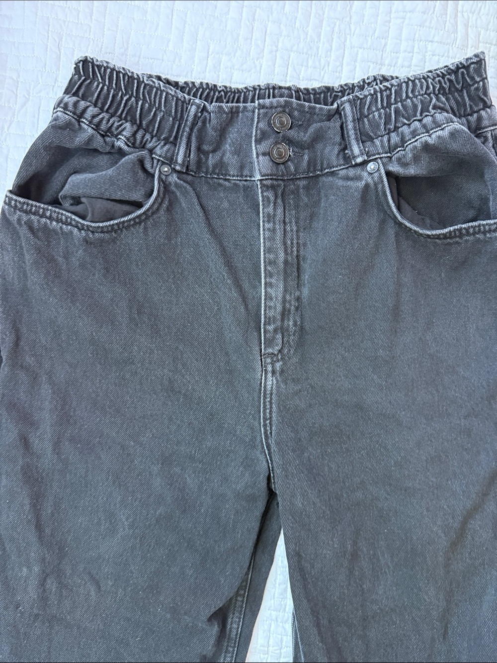 AllSaints Black High-Waist Relaxed Jeans - Picture 2 of 2